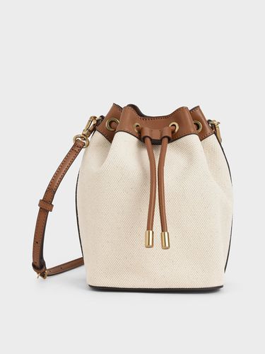 Charles & Keith - Canvas Drawstring Bucket Bag - Charles & Keith - Modalova