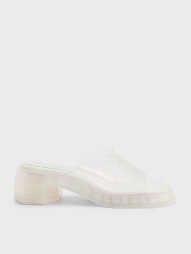 Charles & Keith - Fia See-Through Geometric Mules - Charles & Keith - Modalova