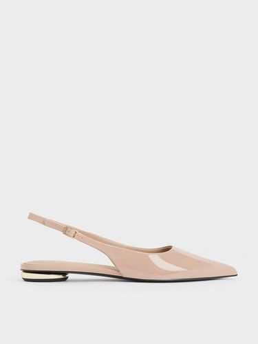 Charles & Keith - Patent Pointed-Toe Slingback Flats - Charles & Keith - Modalova