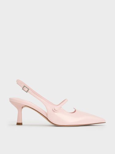 Charles & Keith - Pointed-Toe Mary Jane Slingback Pumps - Charles & Keith - Modalova