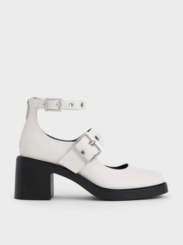 Charles & Keith - Grommet-Strap Mary Jane Pumps - Charles & Keith - Modalova