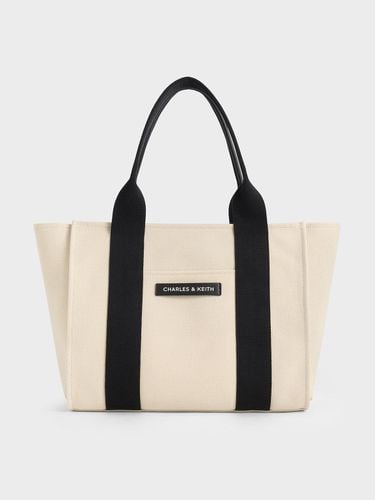 Charles & Keith - Large Kay Canvas Tote Bag - Charles & Keith - Modalova