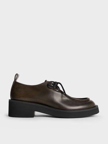 Charles & Keith - Lace-Up Chunky-Sole Derbys - Charles & Keith - Modalova