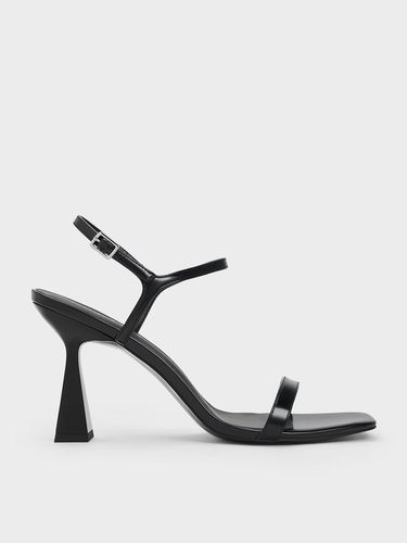 Charles & Keith - Square Toe Trapeze Heel Sandals - Charles & Keith - Modalova