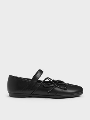 CHARLES & KEITH - Aether Lace-Up Split-Toe Mary Jane Flats - Charles & Keith - Modalova