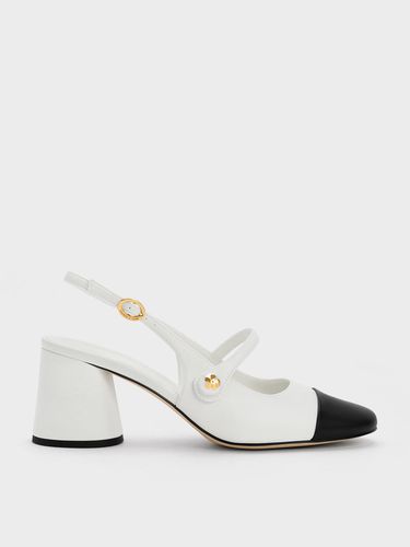 Charles & Keith - Aeryn Pearl Embellished Slingback Pumps - Charles & Keith - Modalova