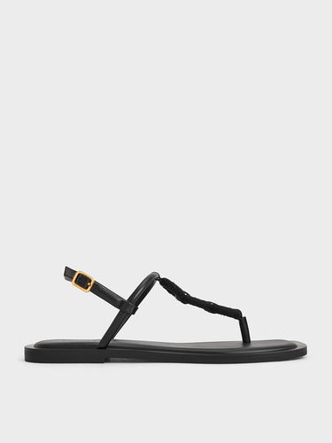 Charles & Keith - Raffia Ring Thong Sandals - Charles & Keith - Modalova