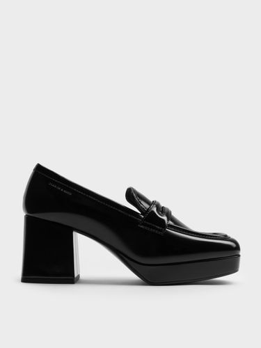 Charles & Keith - Platform Block-Heel Loafer Pumps - Charles & Keith - Modalova