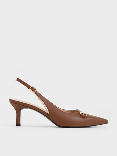 Charles & Keith - Leslie Metallic-Accent Slingback Pumps - Charles & Keith - Modalova