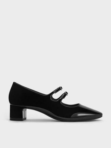 Charles & Keith - Double Crystal-Buckle Mary Jane Pumps - Charles & Keith - Modalova