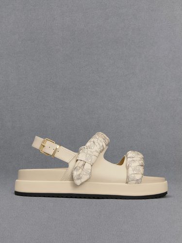 Charles & Keith - Tully Leather Ruched-Strap Sandals - Charles & Keith - Modalova