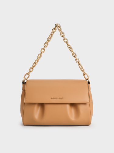 Charles & Keith - Calla Front Flap Chain-Handle Bag - Charles & Keith - Modalova