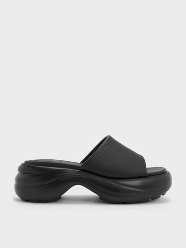 Charles & Keith - Wide-Strap Curved Platform Sports Sandals - Charles & Keith - Modalova