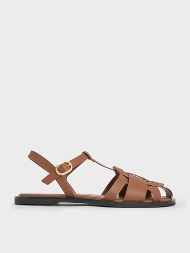 Charles & Keith - Easley T-Bar Caged Sandals - Charles & Keith - Modalova