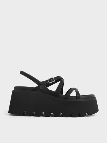 Charles & Keith - Strappy Crossover Flatform Sandals - Charles & Keith - Modalova