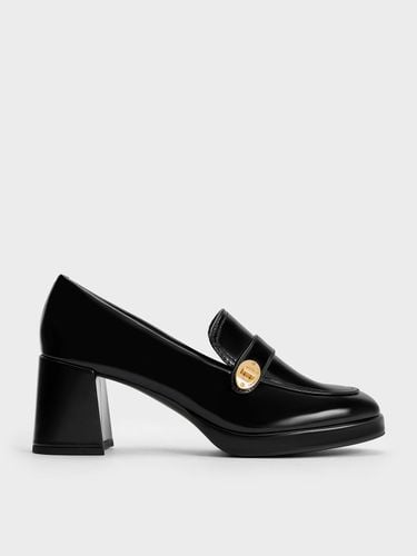 Charles & Keith - Hettie Metallic Accent Loafer Pumps - Charles & Keith - Modalova