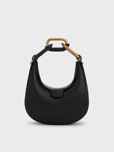 Charles & Keith - Mini Kora Chain-Link Moon Bag - Charles & Keith - Modalova