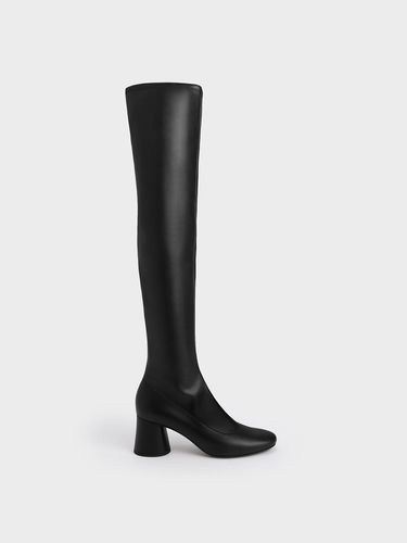 Charles & Keith - Cylindrical Heel Thigh-High Boots - Charles & Keith - Modalova