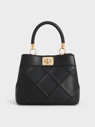 Charles & Keith - Eleni Quilted Top Handle Bag - Charles & Keith - Modalova