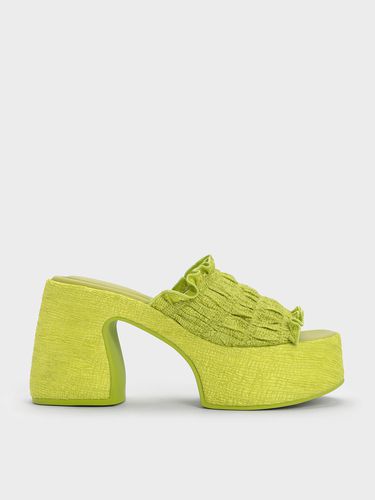 Charles & Keith - Nuala Ruched Platform Mules - Charles & Keith - Modalova