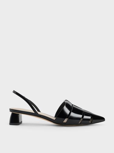 Charles & Keith - Interwoven Patent Slingback Pumps - Charles & Keith - Modalova