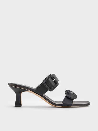 Charles & Keith - Woven-Buckle Heeled Mules - Charles & Keith - Modalova