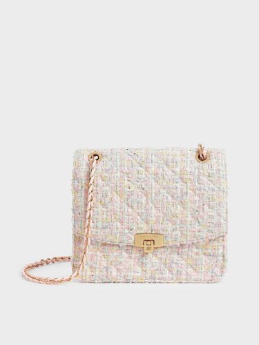 Charles & Keith - Tweed Chain Strap Bag - Charles & Keith - Modalova