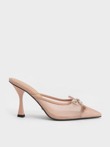 Charles & Keith - Bow-Tie Mesh Mules - Charles & Keith - Modalova