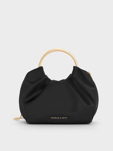 Charles & Keith - Satin Ruched Ring-Handle Bag - Charles & Keith - Modalova