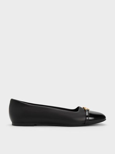 Charles & Keith - Metallic Accent Ballerinas - Charles & Keith - Modalova