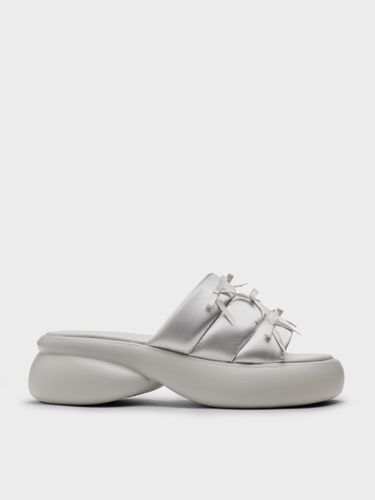 Charles & Keith - Recycled Polyester Bow Puffy Sports Sandals - Charles & Keith - Modalova