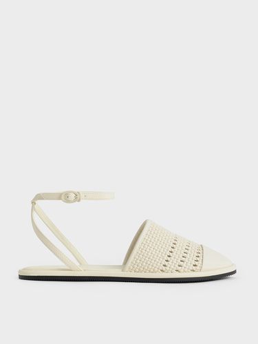 Charles & Keith - Woven Ankle-Strap Flats - Charles & Keith - Modalova