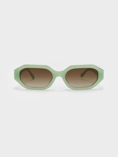 Charles & Keith - Gabine Recycled Acetate Oval Sunglasses - Charles & Keith - Modalova