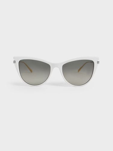 Charles & Keith - Recycled Acetate Angular Cat-Eye Sunglasses - Charles & Keith - Modalova