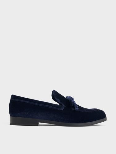 Charles & Keith - Velvet Bow Loafers - Charles & Keith - Modalova