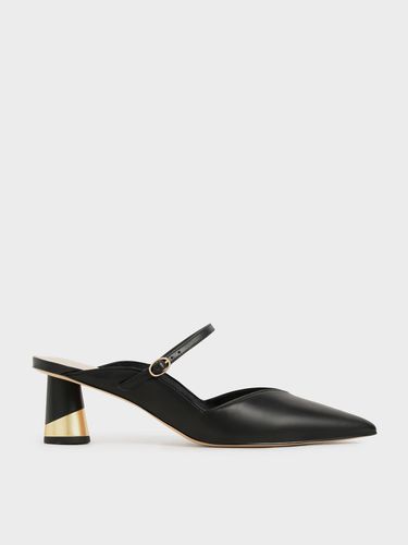 Charles & Keith - Cammie Metallic Sculptural Heel Mules - Charles & Keith - Modalova