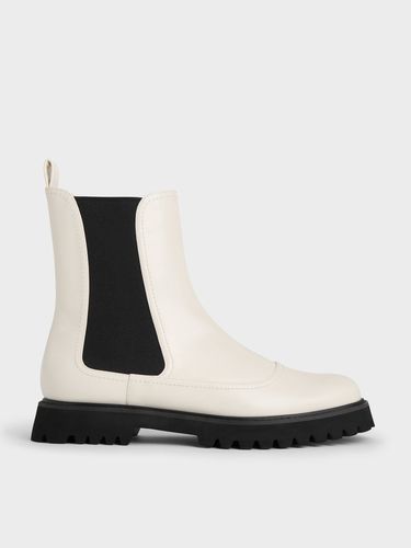 Charles & Keith - Ridged-Sole Chelsea Boots - Charles & Keith - Modalova