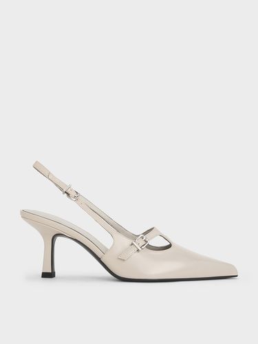 Charles & Keith - T-Bar Pointed-Toe Slingback Pumps - Charles & Keith - Modalova