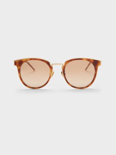 Charles & Keith - Oval Recycled Acetate Sunglasses - Charles & Keith - Modalova