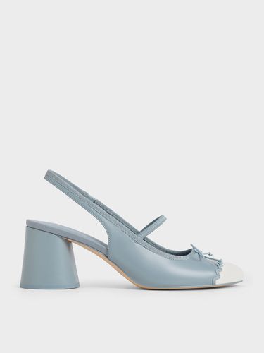 Charles & Keith - Two-Tone Bow Slingback Pumps - Charles & Keith - Modalova