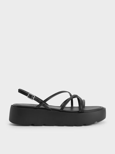 Charles & Keith - Strappy Ridged-Sole Flatform Sandals - Charles & Keith - Modalova