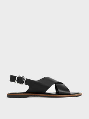 Charles & Keith - Crossover-Strap Slingback Sandals - Charles & Keith - Modalova