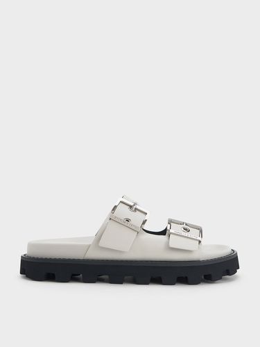 Charles & Keith - Trill Grommet Double-Strap Sandals - Charles & Keith - Modalova