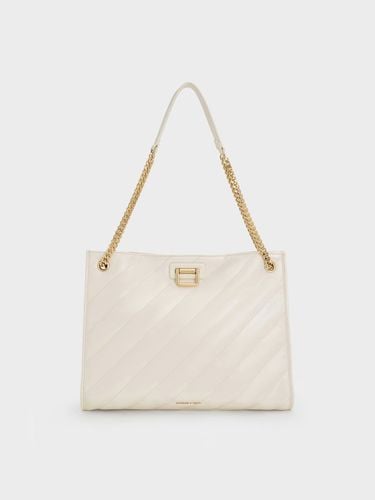 Charles & Keith - Neva Panelled Chain-Strap Tote Bag - Charles & Keith - Modalova