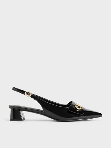 Charles & Keith - Metallic-Accent Pointed-Toe Slingback Pumps - Charles & Keith - Modalova