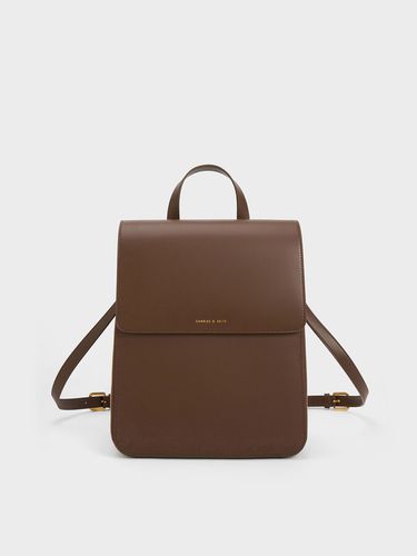 Charles & Keith - Front Flap Structured Backpack - Charles & Keith - Modalova