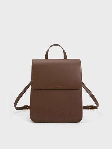 Charles & Keith - Octavia Front Flap Structured Backpack - Charles & Keith - Modalova