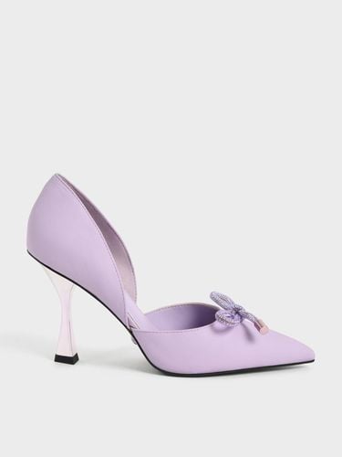 Charles & Keith - Gem-Embellished Bow-Tie D'Orsay Pumps - Charles & Keith - Modalova