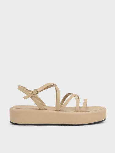 Charles & Keith - Strappy Padded Flatforms - Charles & Keith - Modalova