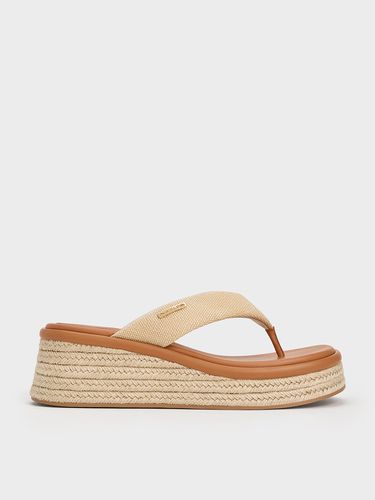 Charles & Keith - Woven Espadrille Thong Sandals - Charles & Keith - Modalova